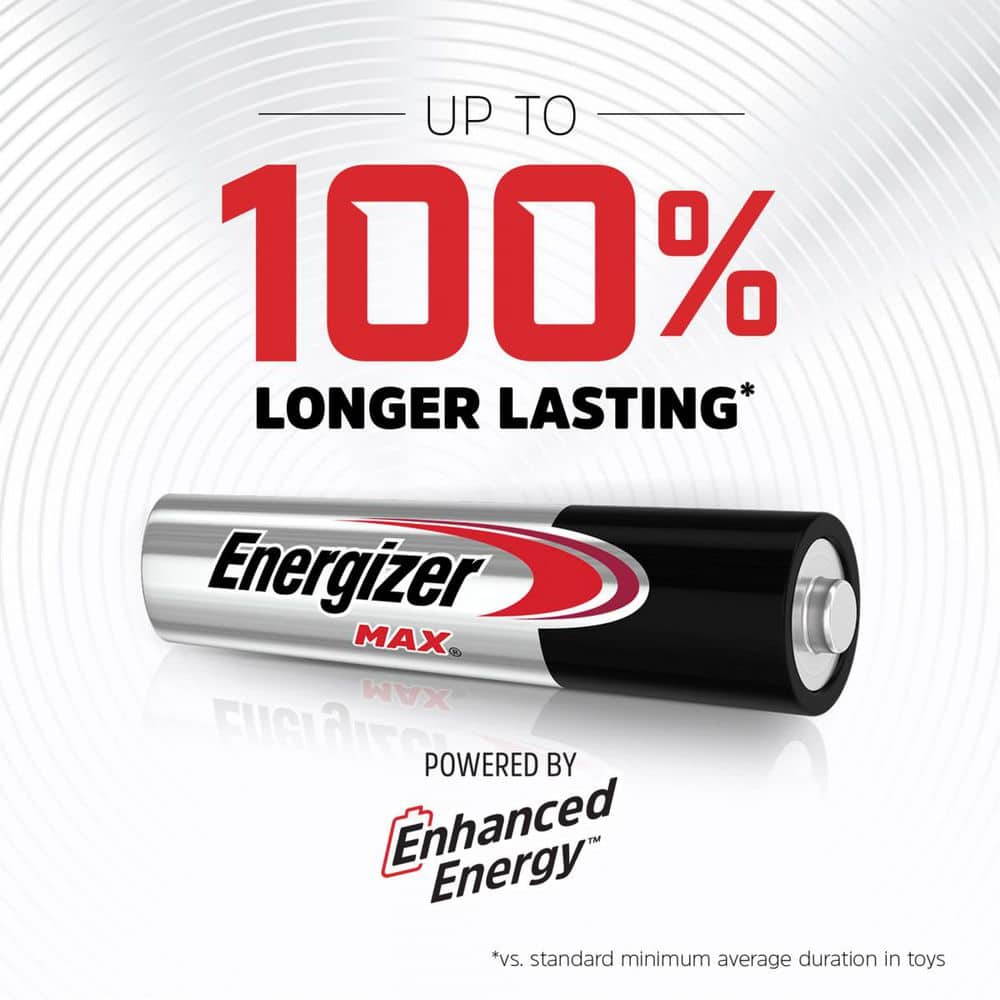 Energizer MAX AAA Batteries, Triple A Alkaline Batteries 2-Pack, 60- Count (2)