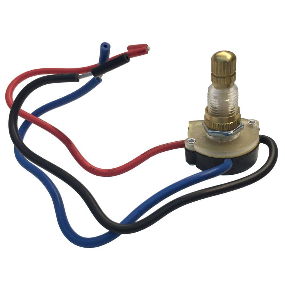 Gardner Bender 6 Amp Single-Pole Brass Rotary Switch
