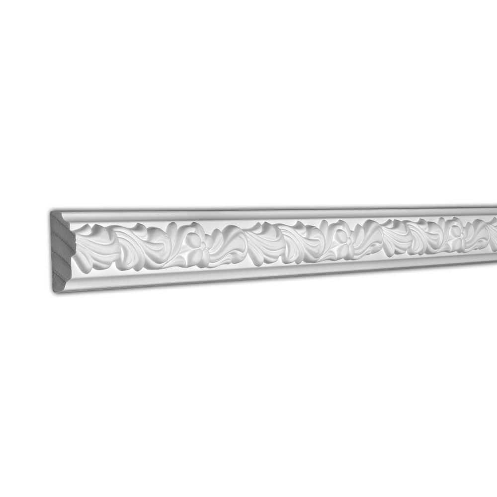 American Pro Decor 7/8 in. x 2 in. x 96 in. Floral Polyurethane Panel Moulding Pro Pack 64 LF (8-Pack) (1)