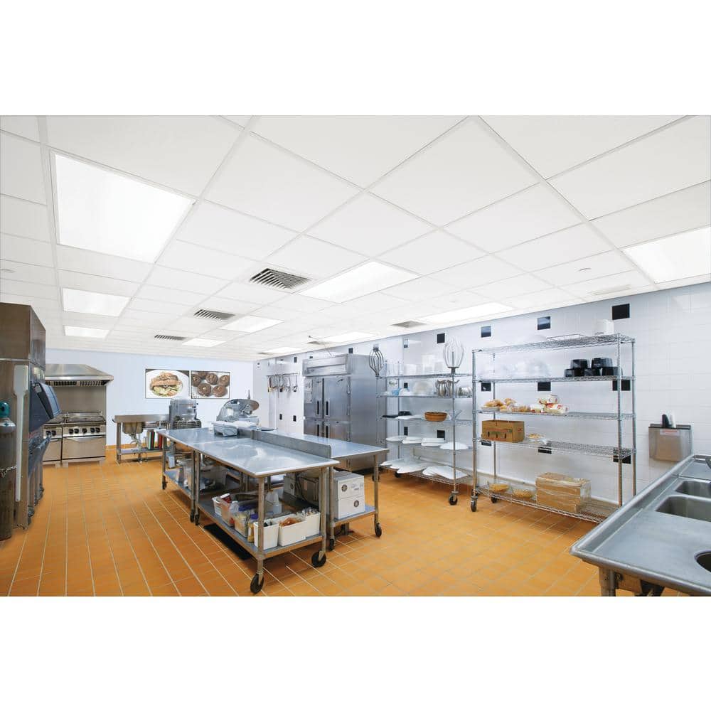 Armstrong CEILINGS Kitchen Zone 2 ft. x 2 ft. Square Lay-In Ceiling Tile ( 64 sq. ft. /case) (2)