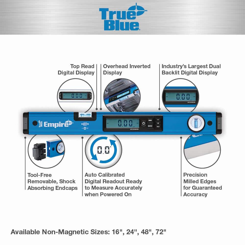 Empire True Blue Digital Box Level with True Blue Digital Box Level with Case (2)