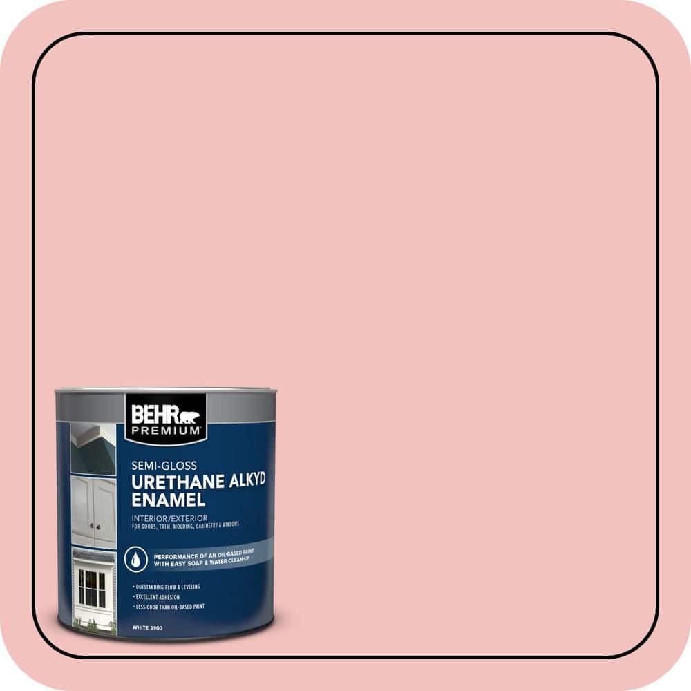 BEHR PREMIUM 1 qt. #M160-2 Taffy Twist Semi-Gloss Enamel Urethane Alkyd Interior/Exterior Paint (1)