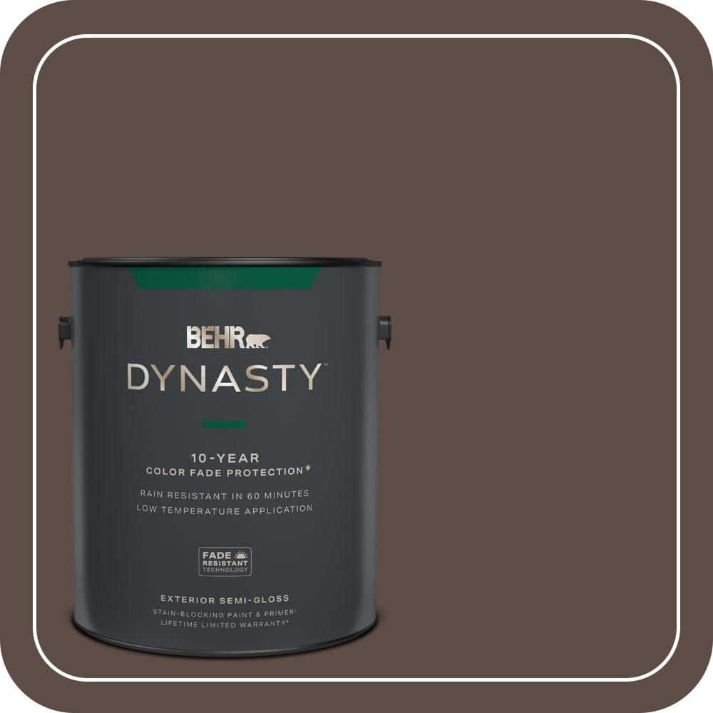 BEHR DYNASTY 1 gal. #MQ2-35 Cabin in the Woods Semi-Gloss Exterior Stain-Blocking Paint & Primer