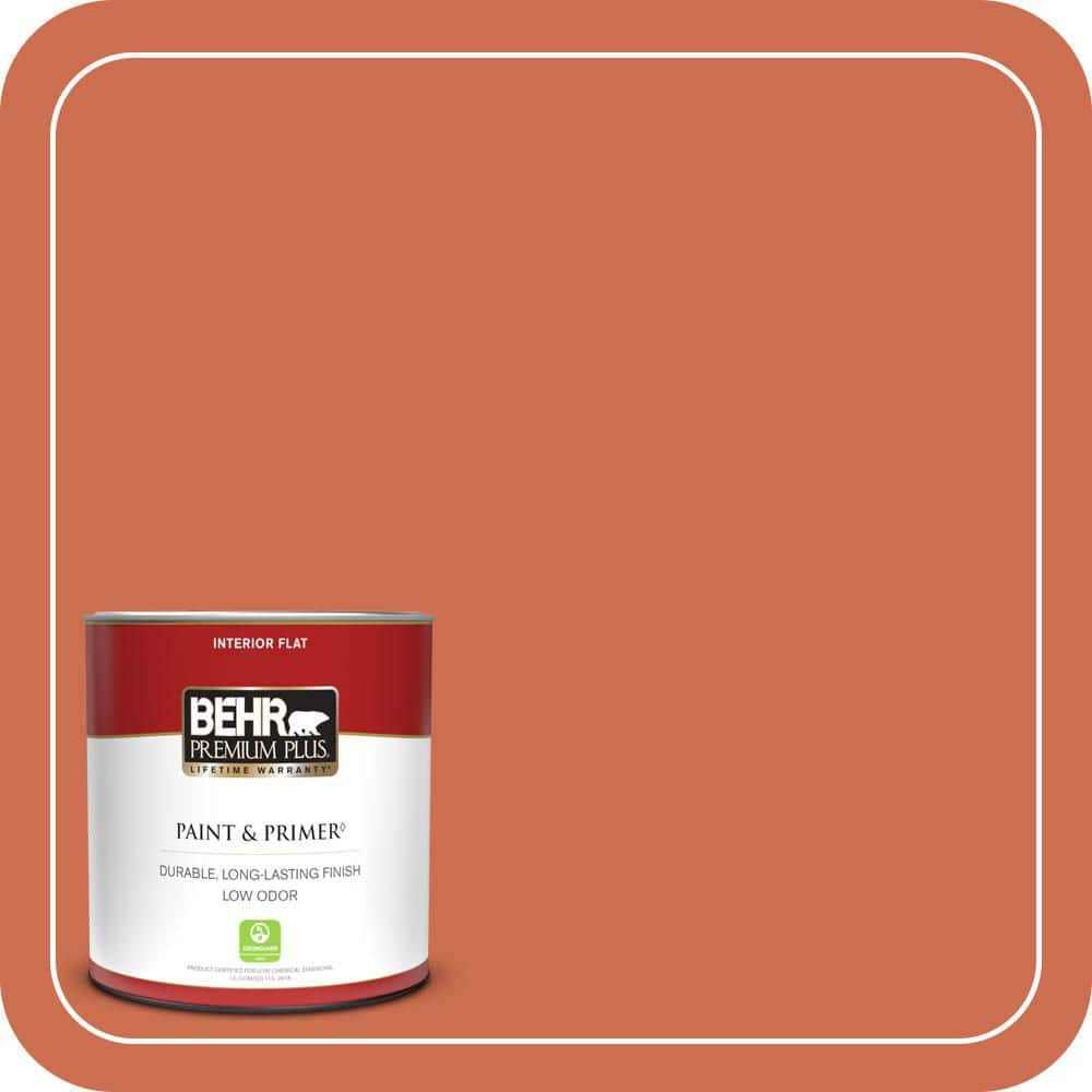 BEHR PREMIUM PLUS #M180-6 Tiki Torch Enamel Low Odor & Primer