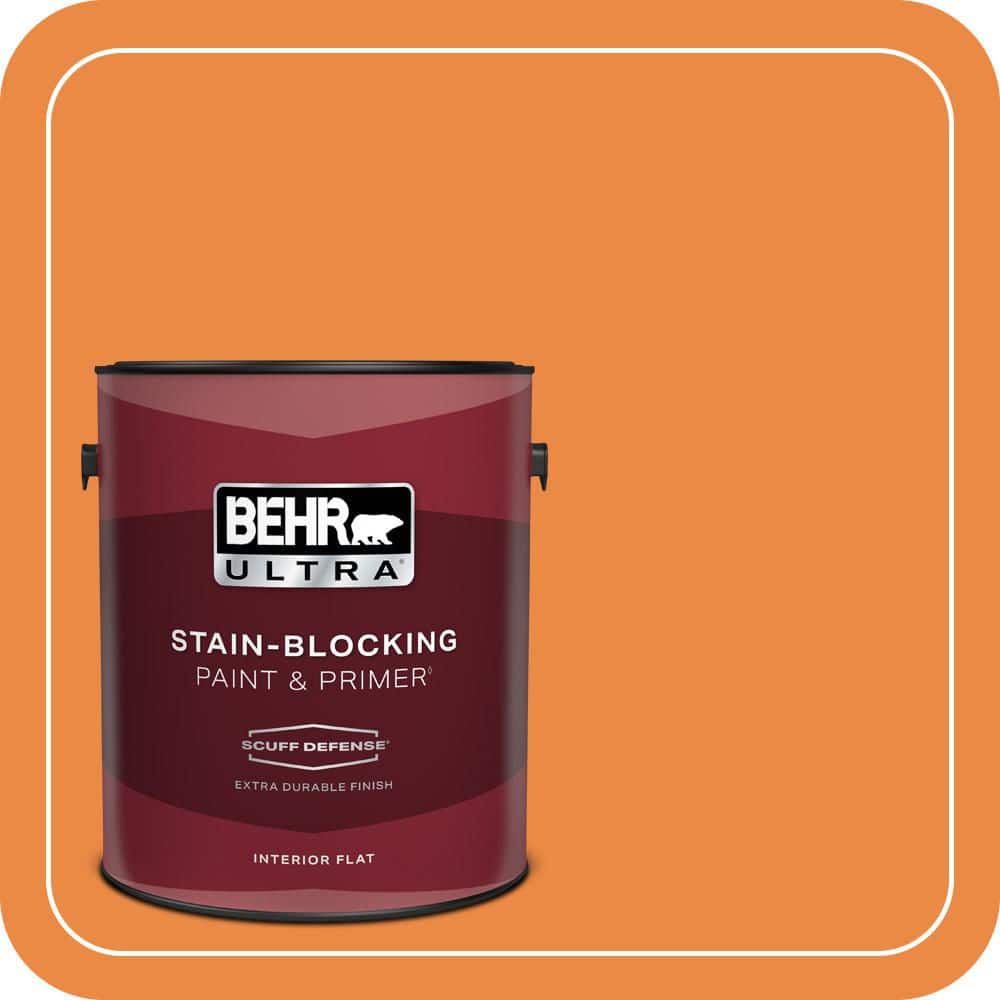BEHR ULTRA 1 gal. #P230-7 Acapulco Sun Extra Durable Flat Interior Paint & Primer