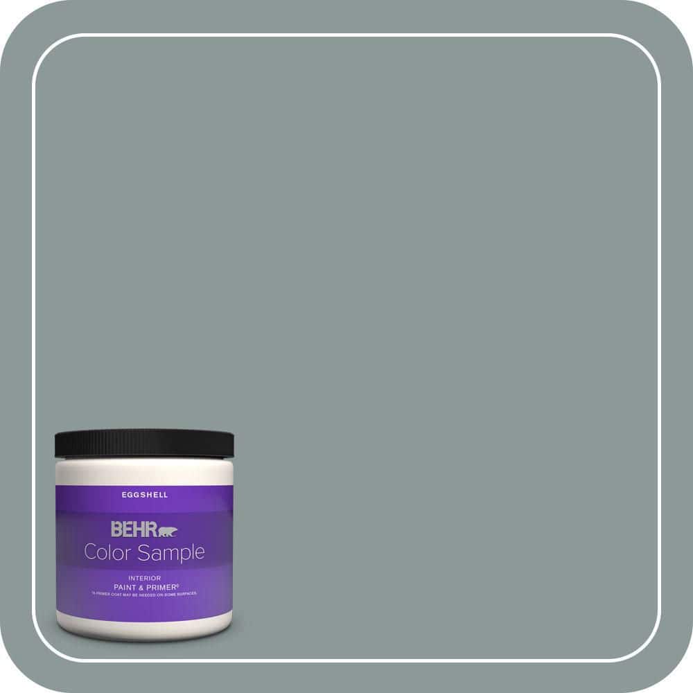 BEHR PREMIUM PLUS #ECC-61-3 Evening Fog Enamel Interior/ & Primer Color Sample (1)