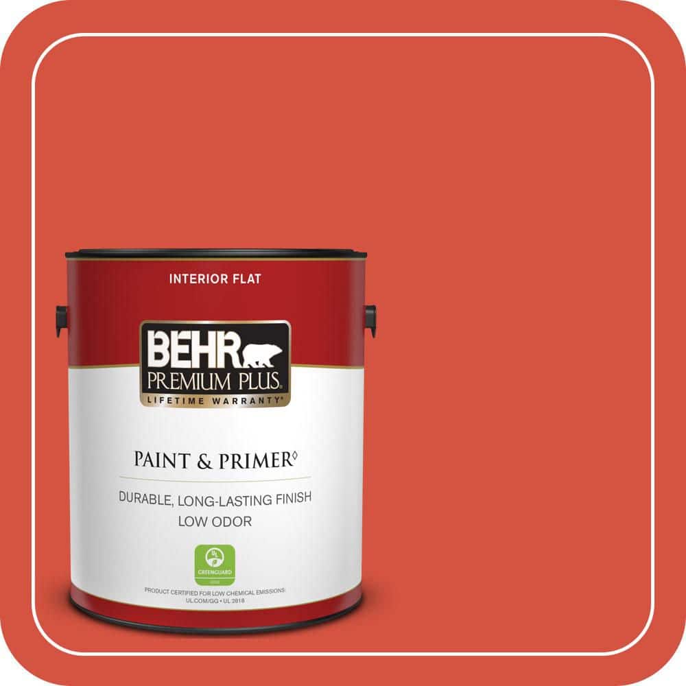 BEHR PREMIUM PLUS 1 gal. #T18-12 Spirit Warrior Flat Low Odor Interior Paint & Primer