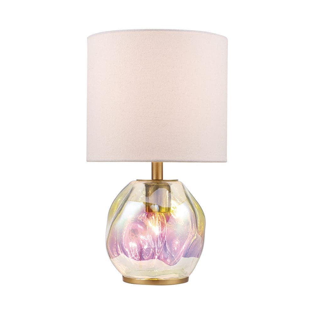 Monteaux Lighting 15.63 in 2-Light Antique Brass Table Lamp with Fabric Shade (3)