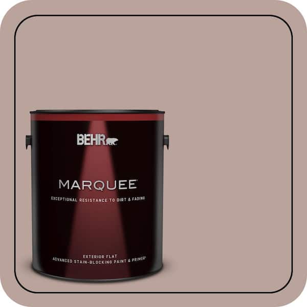 BEHR MARQUEE 1 gal. #N150-3 Cocoa Craving Flat Exterior Paint & Primer (2)