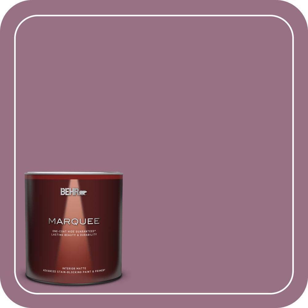 BEHR MARQUEE 1 qt. #690D-6 Meadow Flower Matte Interior Paint & Primer