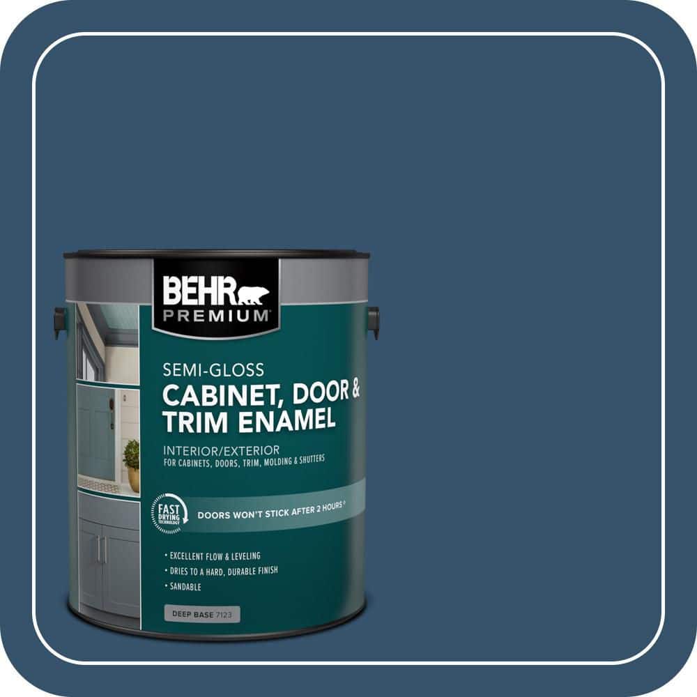 BEHR PREMIUM 1 gal. #MQ5-58 Velvet Rope Semi-Gloss Enamel Interior/Exterior Cabinet, Door & Trim Paint