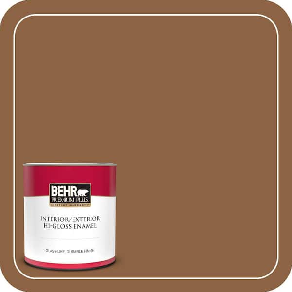 BEHR PREMIUM PLUS #260F-7 Caramel Latte Enamel Low Odor & Primer (3)