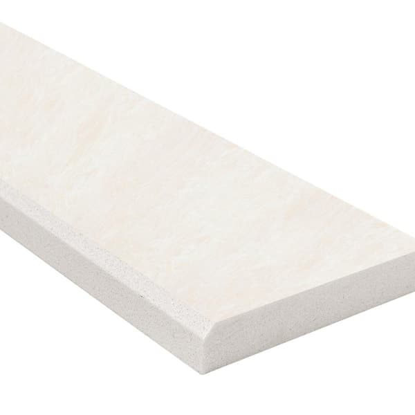 MSI Cream 4 in. x 36 in. Polished Engineered Marble Double Beveled Threshold Tile (3 lin. ft. /Each)