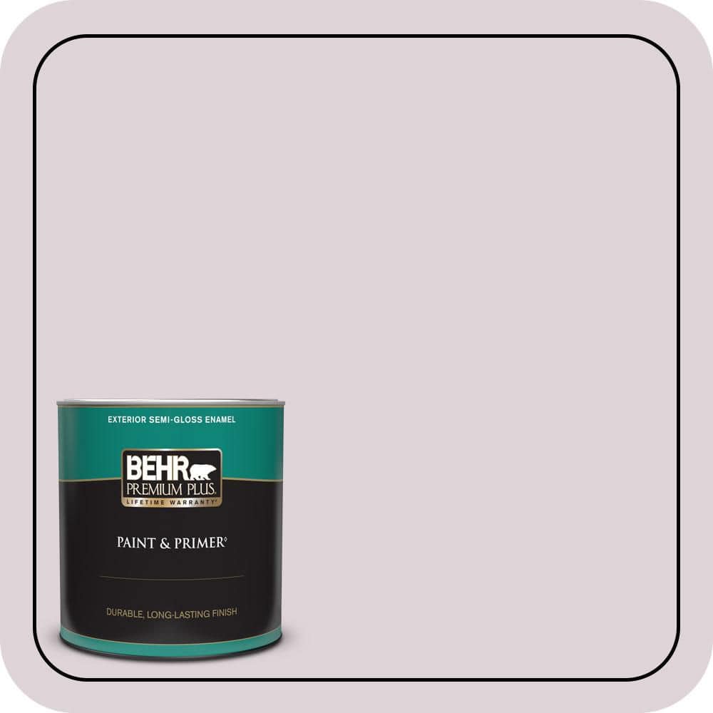 BEHR PREMIUM PLUS 1 qt. #PPU16-07 Mystic Fairy Semi-Gloss Enamel Exterior Paint & Primer