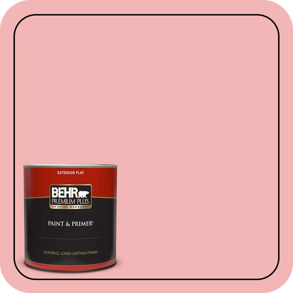 BEHR PREMIUM PLUS 1 qt. #P170-2 Old Flame Flat Exterior Paint & Primer