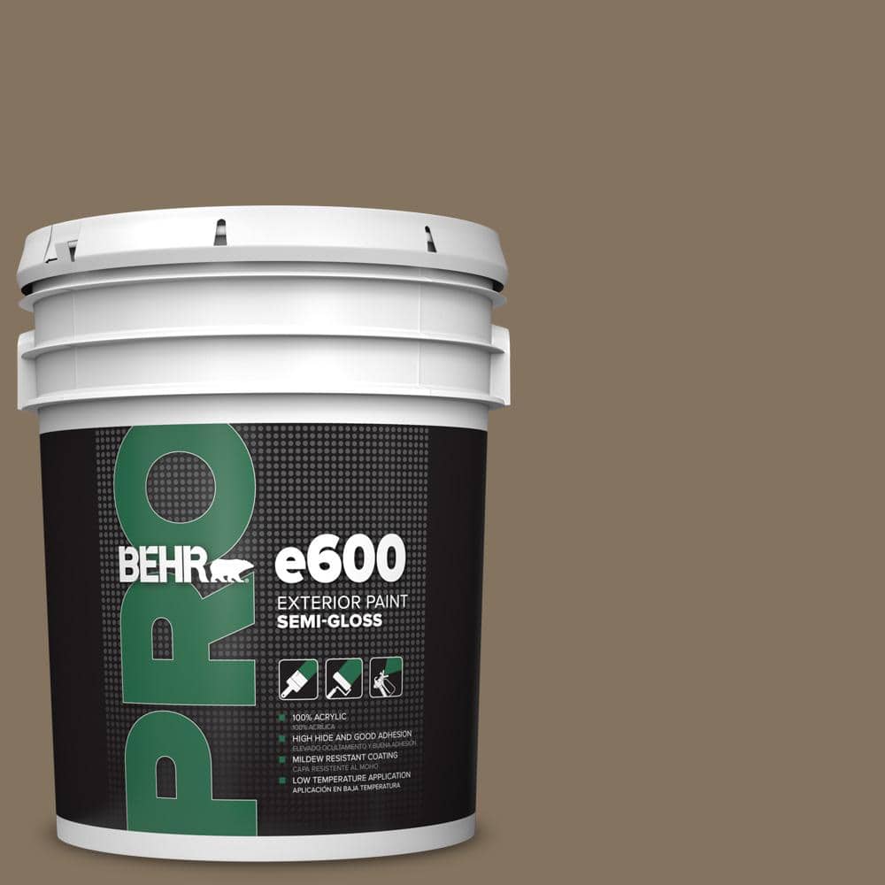 BEHR PRO 5 gal. #BXC-05 Mudslide Semi-Gloss Exterior Paint