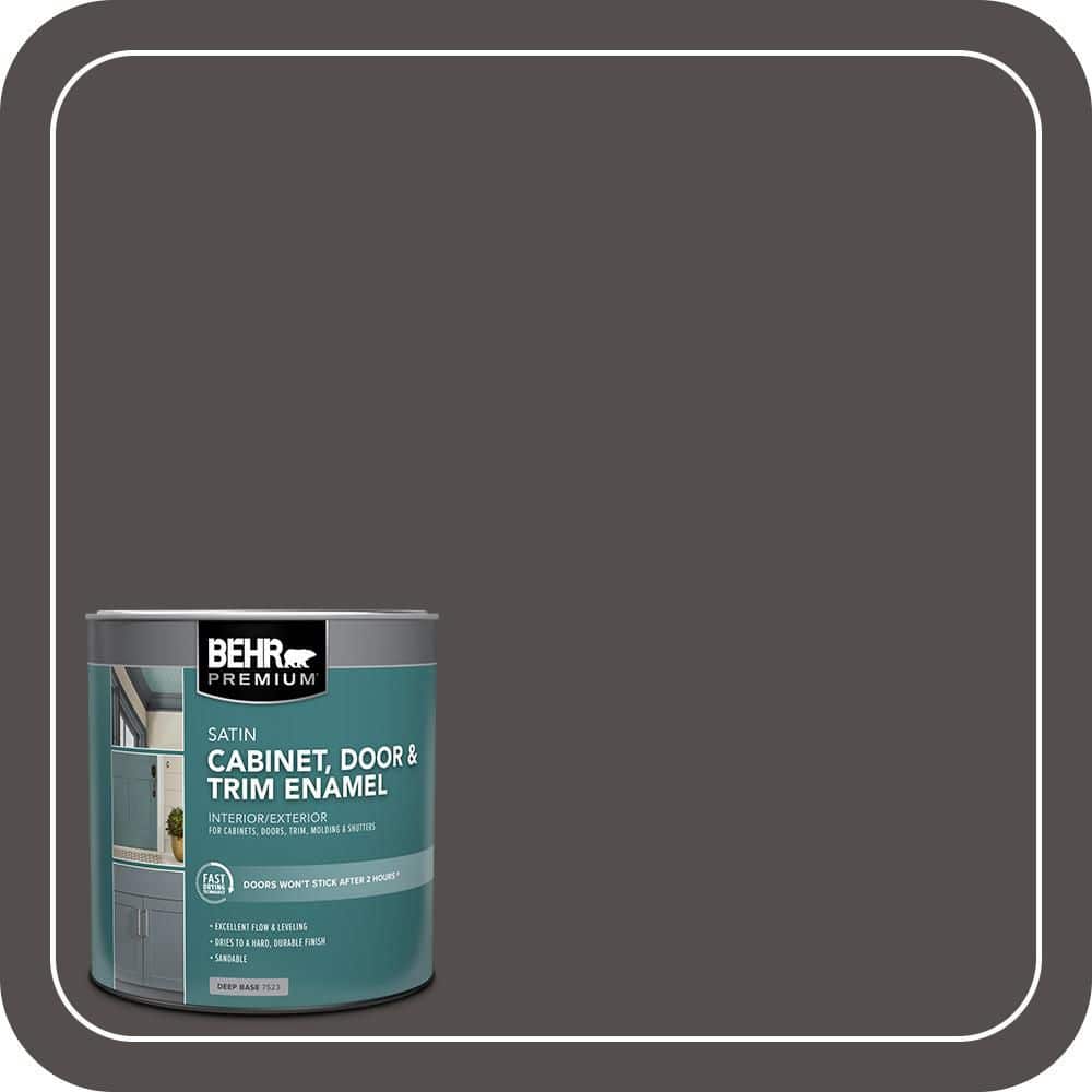 BEHR PREMIUM 1 qt. #PPU24-02 Berry Brown Satin Enamel Interior/Exterior Cabinet, Door & Trim Paint