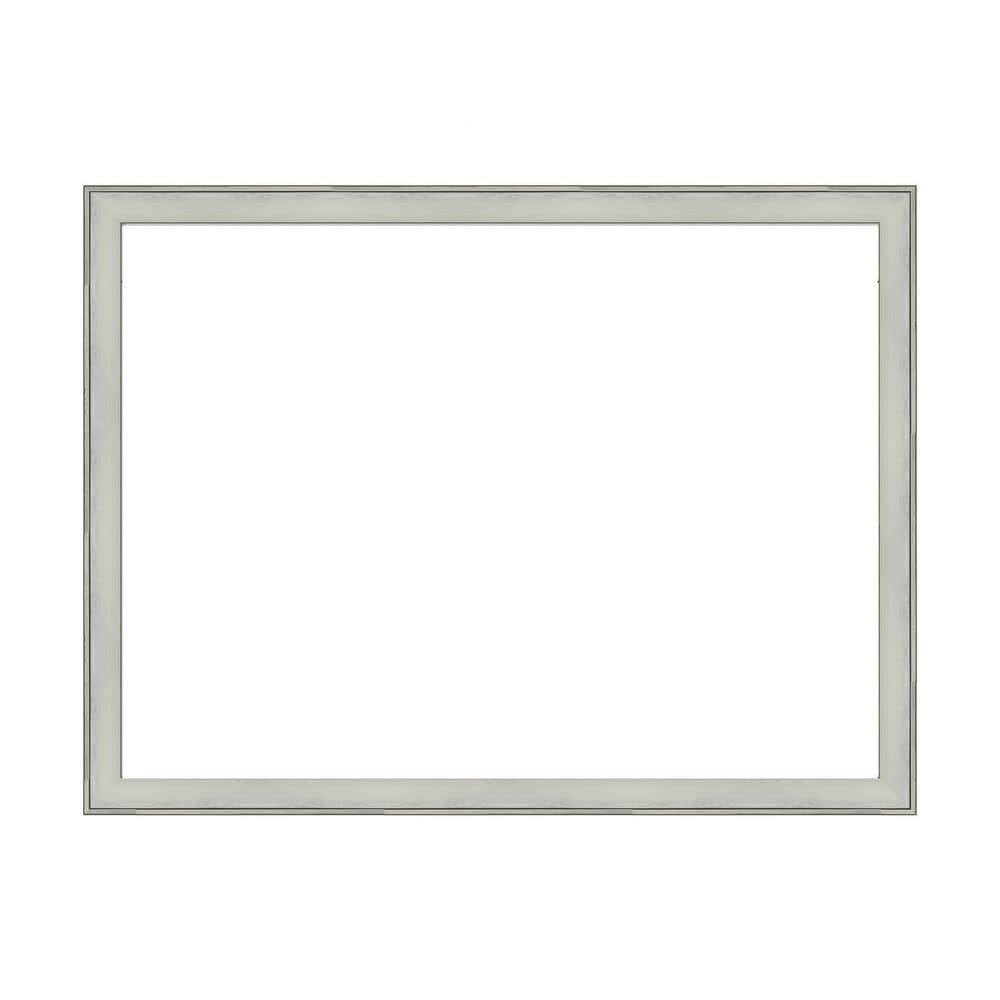 Amanti Art Mirror Makeover Flair Silver Patina 49.25 in. W x 37.25 in. H Bathroom Mirror Frame Border Kit-Fits a 48 x 36 Mirror (1)