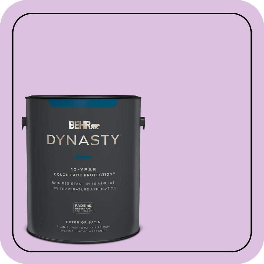 BEHR DYNASTY 1 gal. #P100-3 Epiphany Satin Enamel Exterior Stain-Blocking Paint & Primer