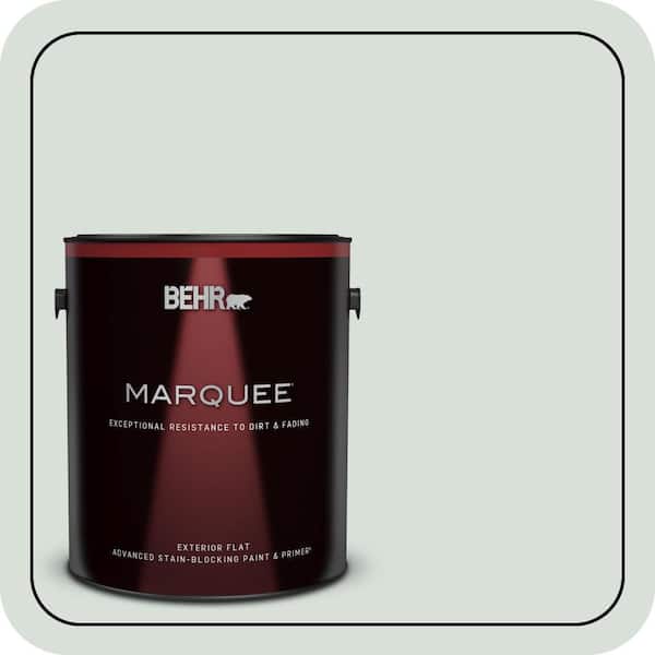 BEHR MARQUEE 1 gal. #N420-1 Juniper Breeze Flat Exterior Paint & Primer (2)
