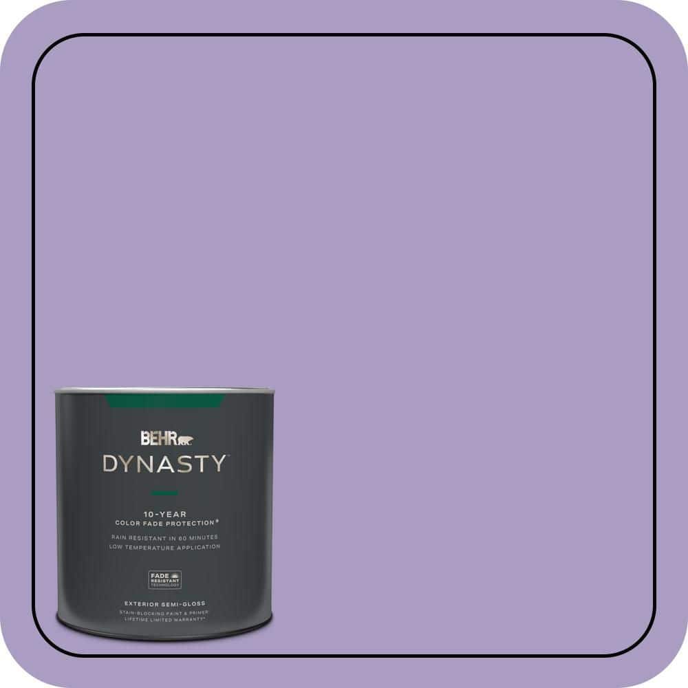 BEHR DYNASTY 1 qt. #M560-4 Evening Slipper Semi-Gloss Enamel Exterior Stain-Blocking Paint & Primer