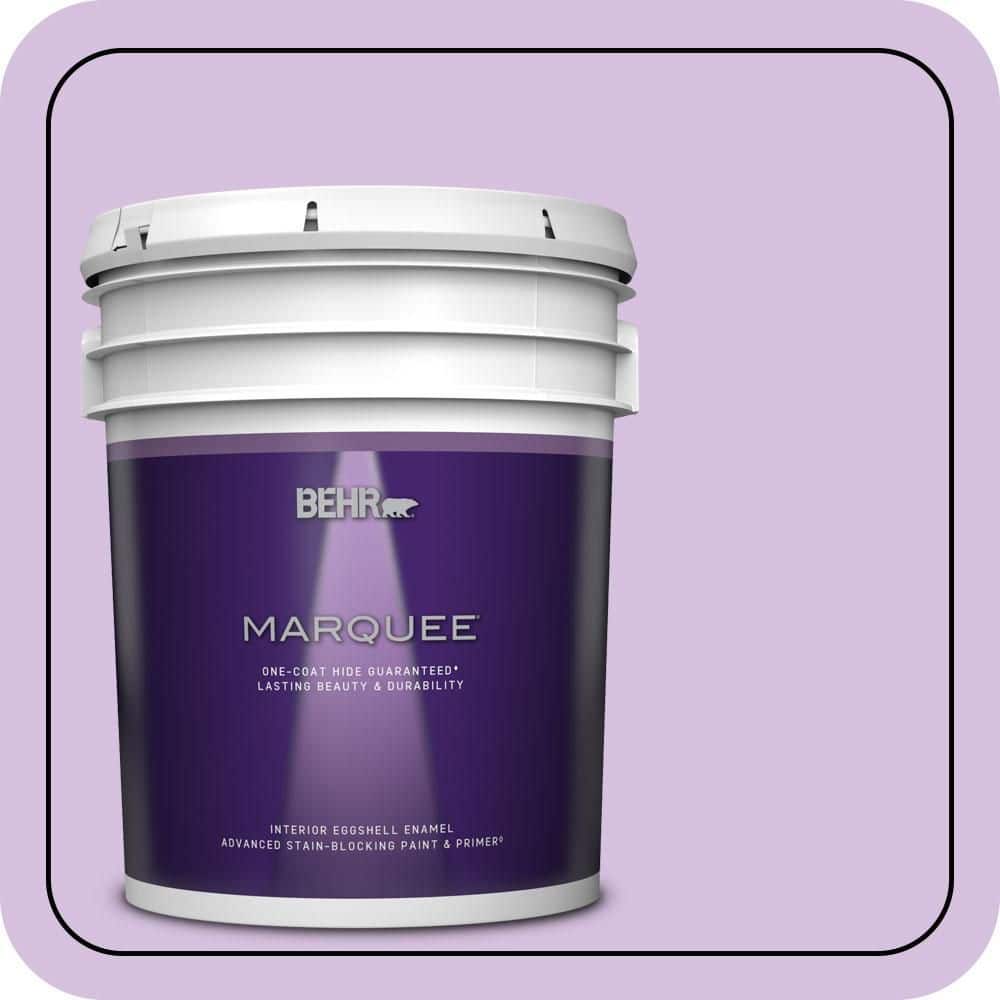 BEHR MARQUEE 5 gal. #660A-3 New Violet Eggshell Enamel Interior Paint & Primer