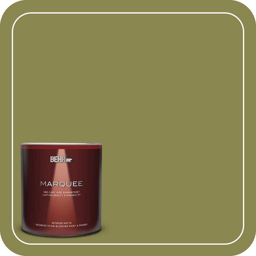 BEHR MARQUEE 1 Qt. #T15-18 Snap Pea Green Matte Interior Paint & Primer
