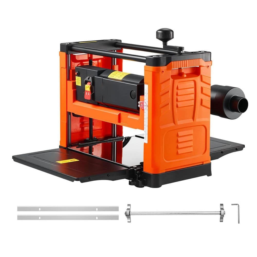 SKYSHALO Thickness Planer 2-Blade 13in. Benchtop 1800W 23500 RPM Dual Rollers Over Protection Single Speed for Hard and Soft Wood (1)