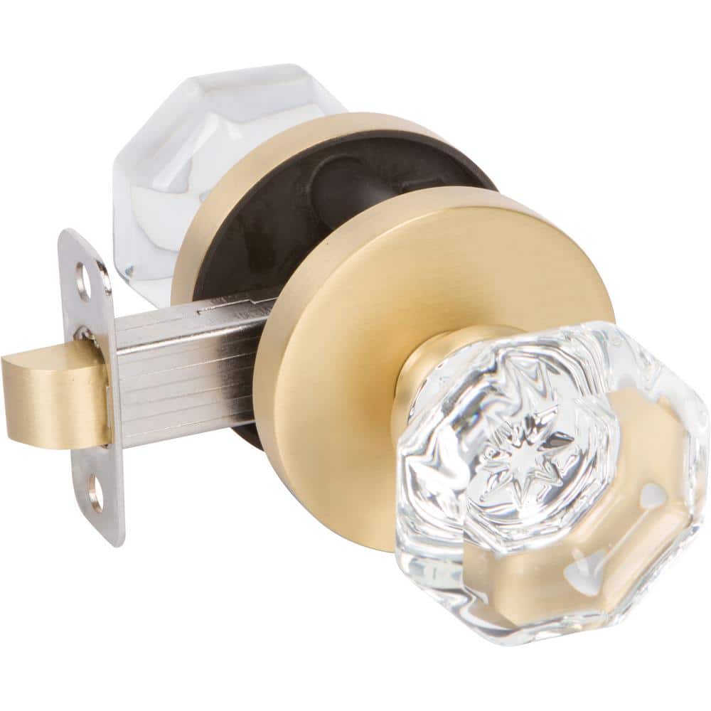 DELANEY HARDWARE Bravura Bancroft 925-6 Passage Hall/Closet Door Knob Solid Brass Satin Brass (1)