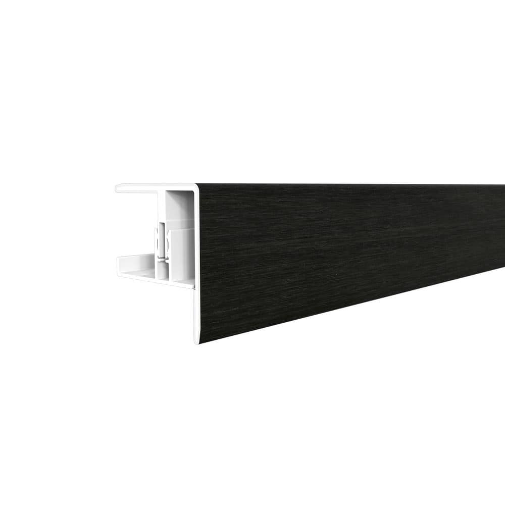NewTechWood Alusions 2.31 in. x 2 in. x 8 ft. Indian Ebony Composite Aluminum F Trim Kit for 1 in. Board (1)