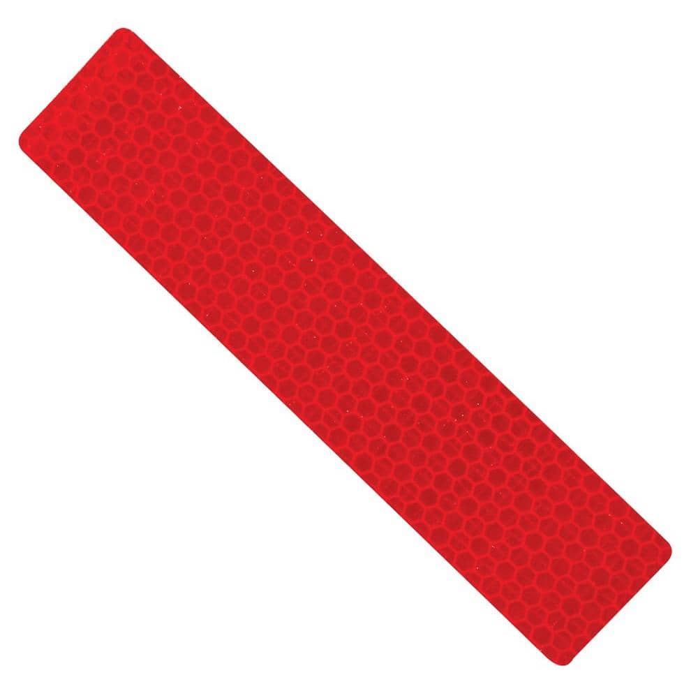 The Hillman Group 1.25 in. x 6 in. Red Reflective Safety Strips