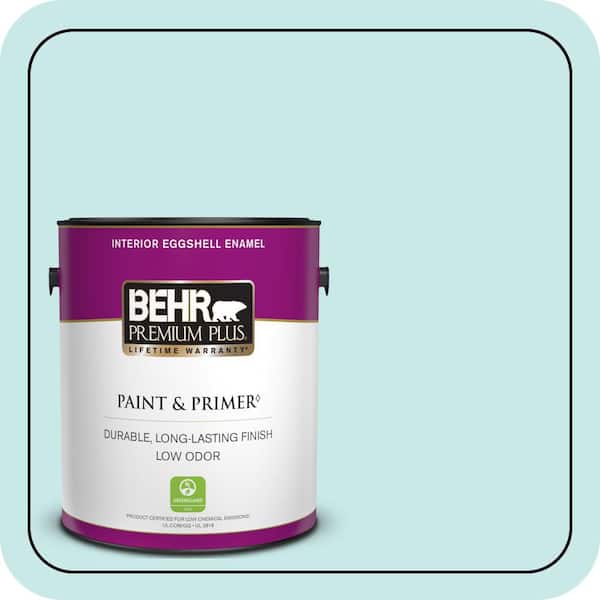 BEHR PREMIUM PLUS #M460-1 Tahitian Sky Enamel & Primer Color Sample (2)