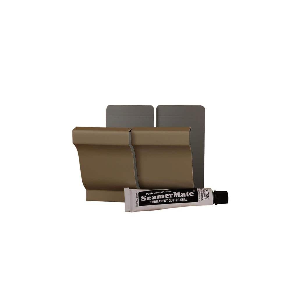 Amerimax Home Products 5 in. Natural Clay Aluminum Gutter Seamers with SeamerMate (2-Pack)