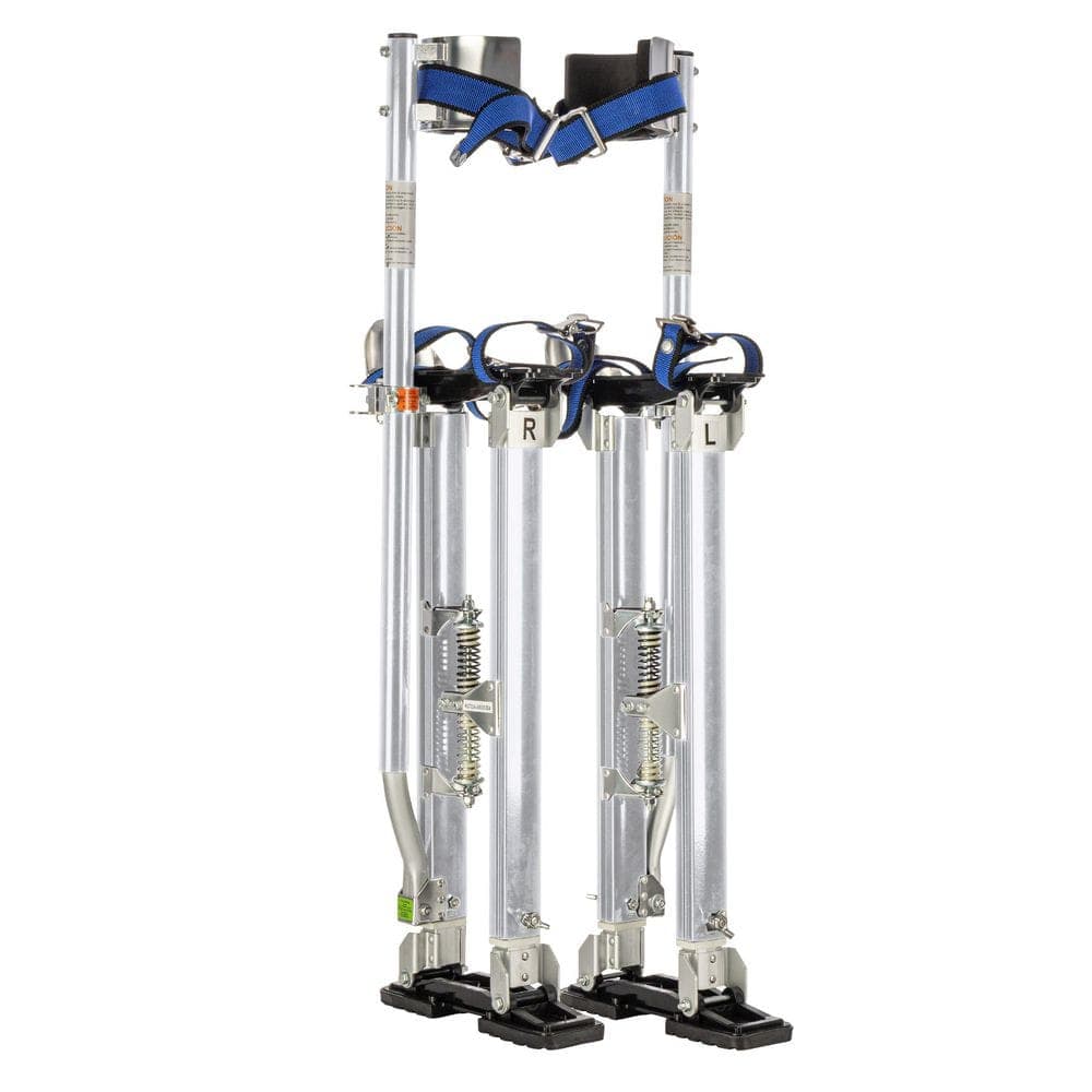 Unbranded 24 in. to 40 in. Adjustable Height Silver Drywall Stilts