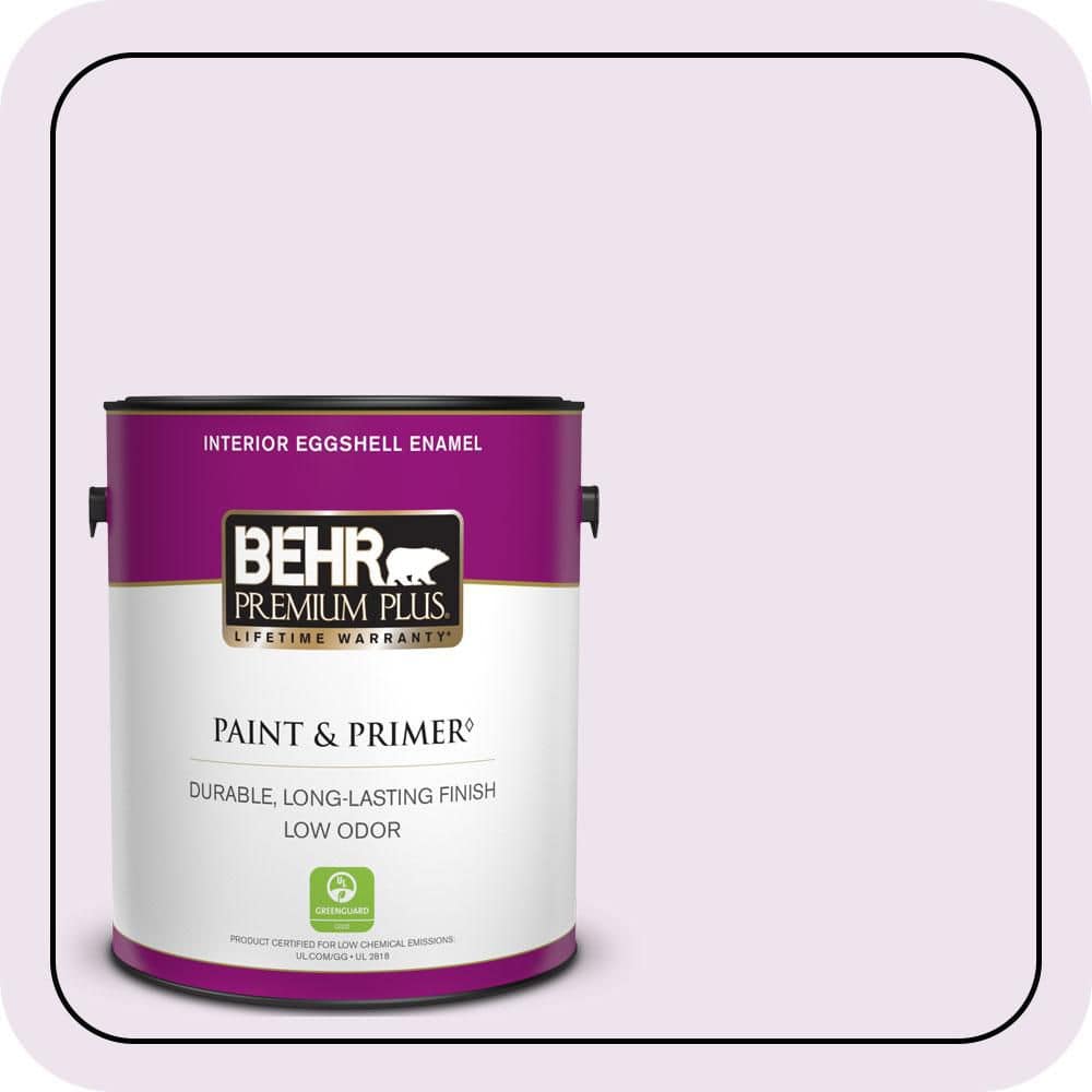 BEHR PREMIUM PLUS 1 gal. #670A-1 Quartz Pink Eggshell Enamel Low Odor Interior Paint & Primer