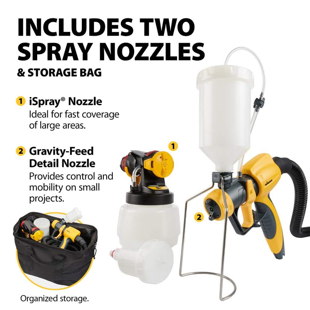 Wagner FLEXiO 4300 Gravity Feed Electric Stand HVLP Paint Sprayer (3)
