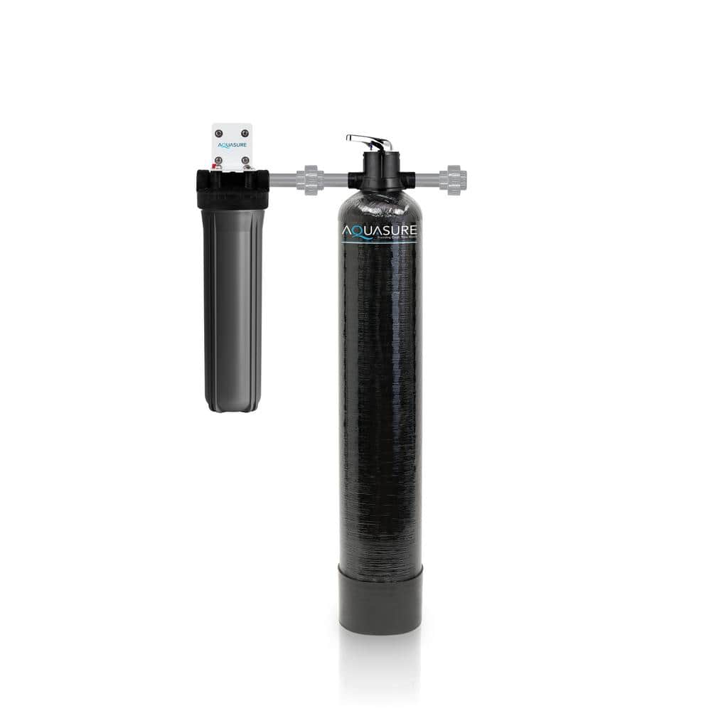 AQUASURE Fortitude Pro KDF/GAC 600,000 Gal. Whole House Water Treatment System with Pleated Sediment Pre-Filters (1)