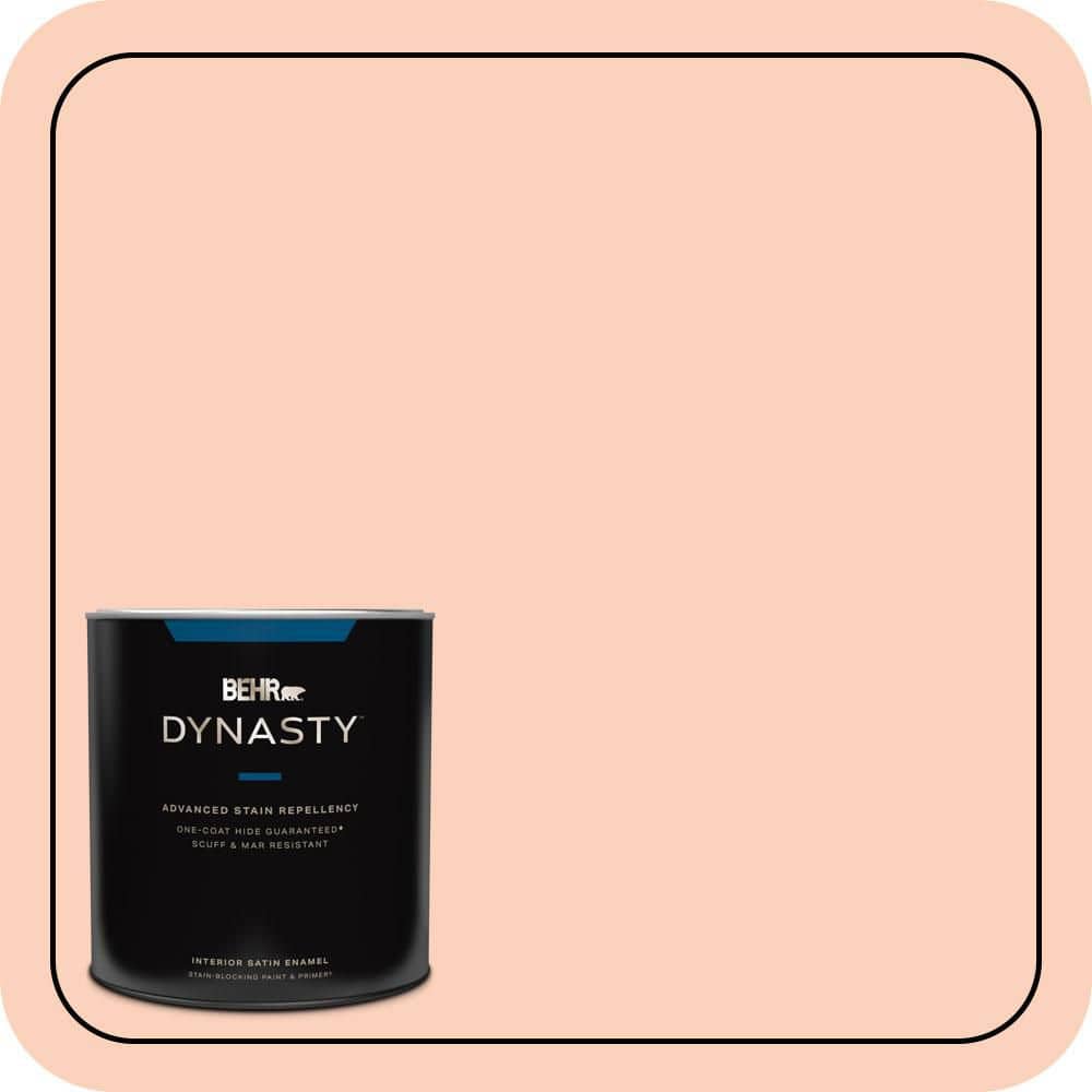BEHR DYNASTY 1 qt. #P190-2 Fahrenheit Satin Enamel Interior Stain-Blocking Paint and Primer