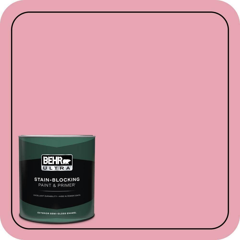 BEHR ULTRA 1 qt. #P140-3 Love at First Sight Semi-Gloss Enamel Exterior Paint & Primer