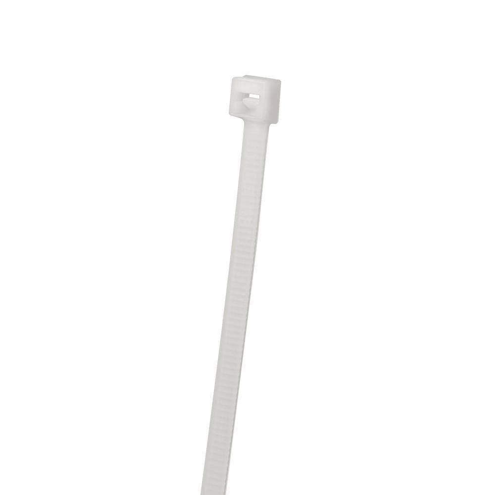 Southwire 5 in. Indoor Rated Nylon Cable Ties, 40 lbs. Tensile Strength, 1000-Count, Natural (2)