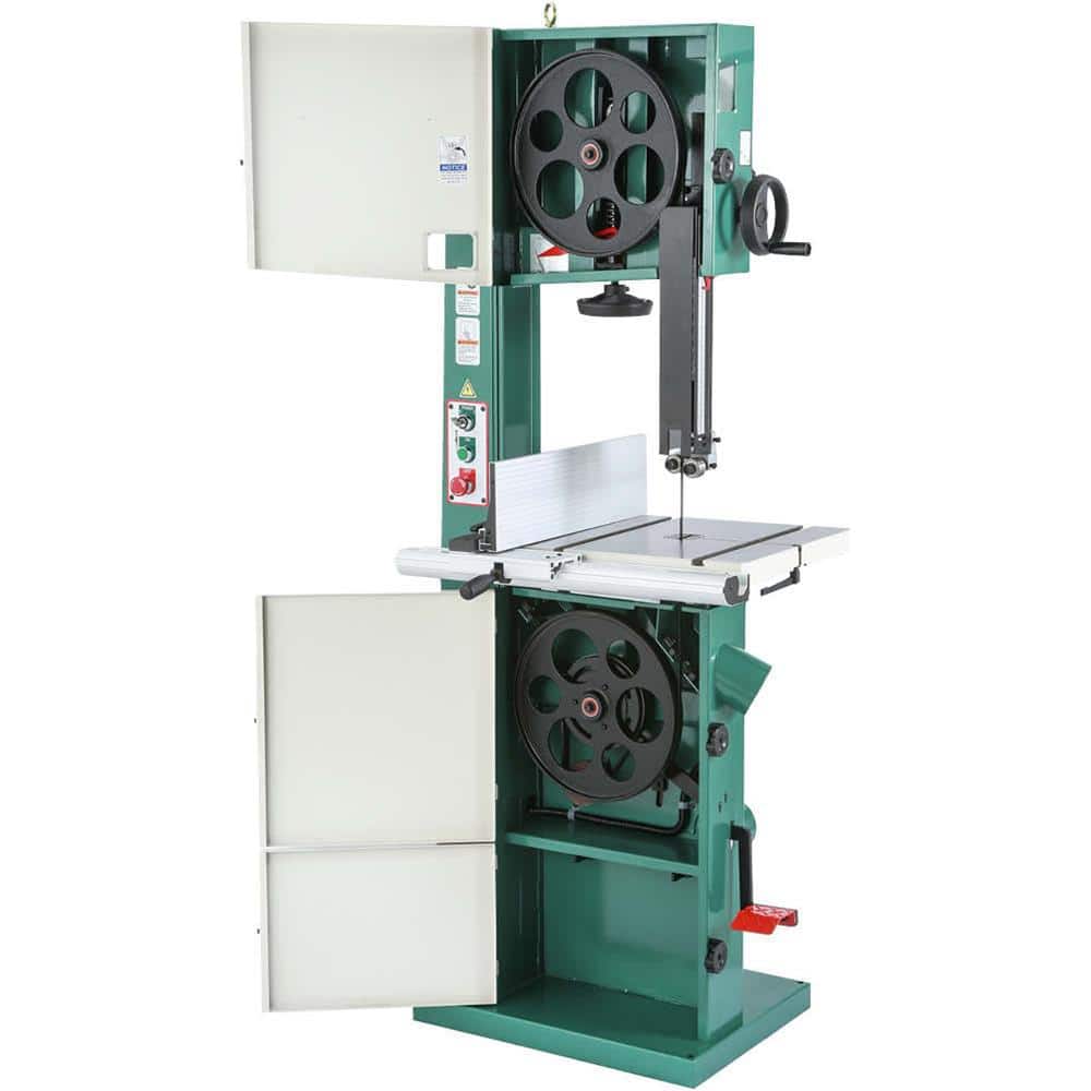 Grizzly Industrial 14 in. Super HD 2 HP Resaw Bandsaw w/ Foot Brake (2)