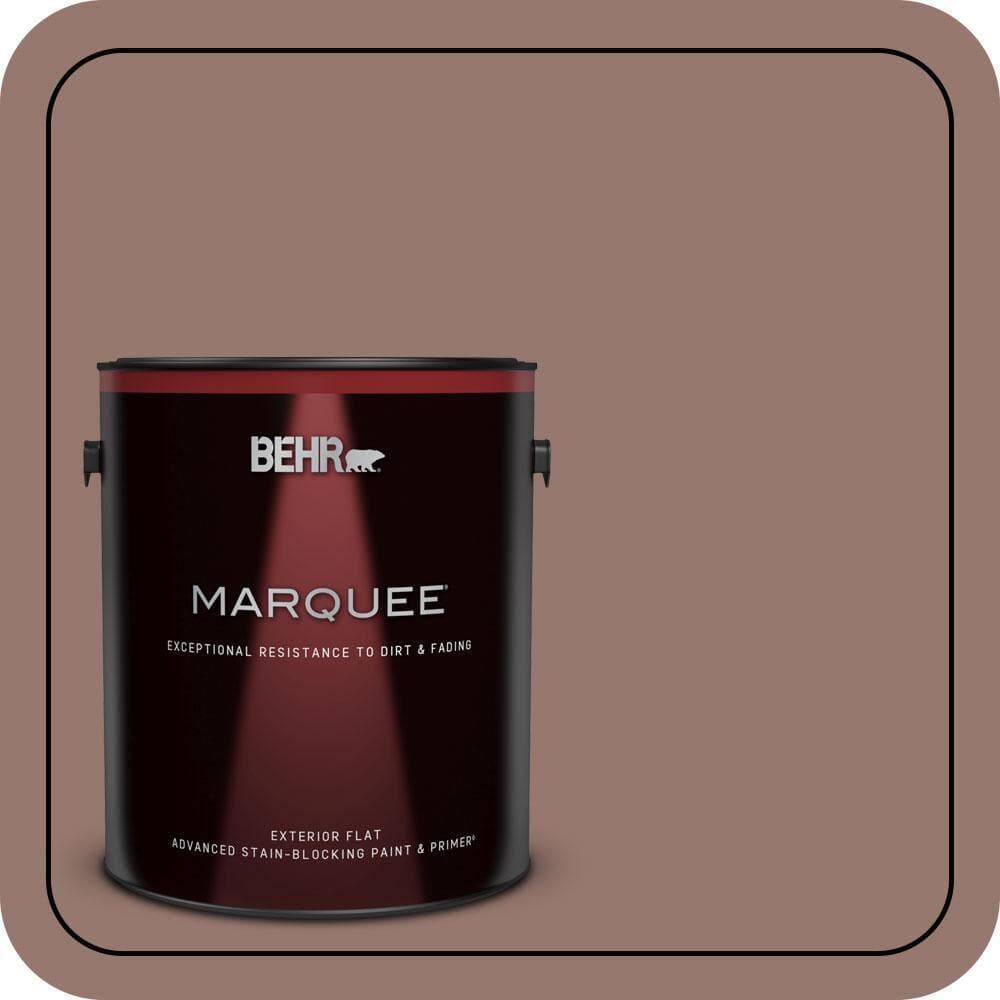 BEHR MARQUEE 1 gal. #N160-5 Chocolate Delight Flat Exterior Paint & Primer (1)