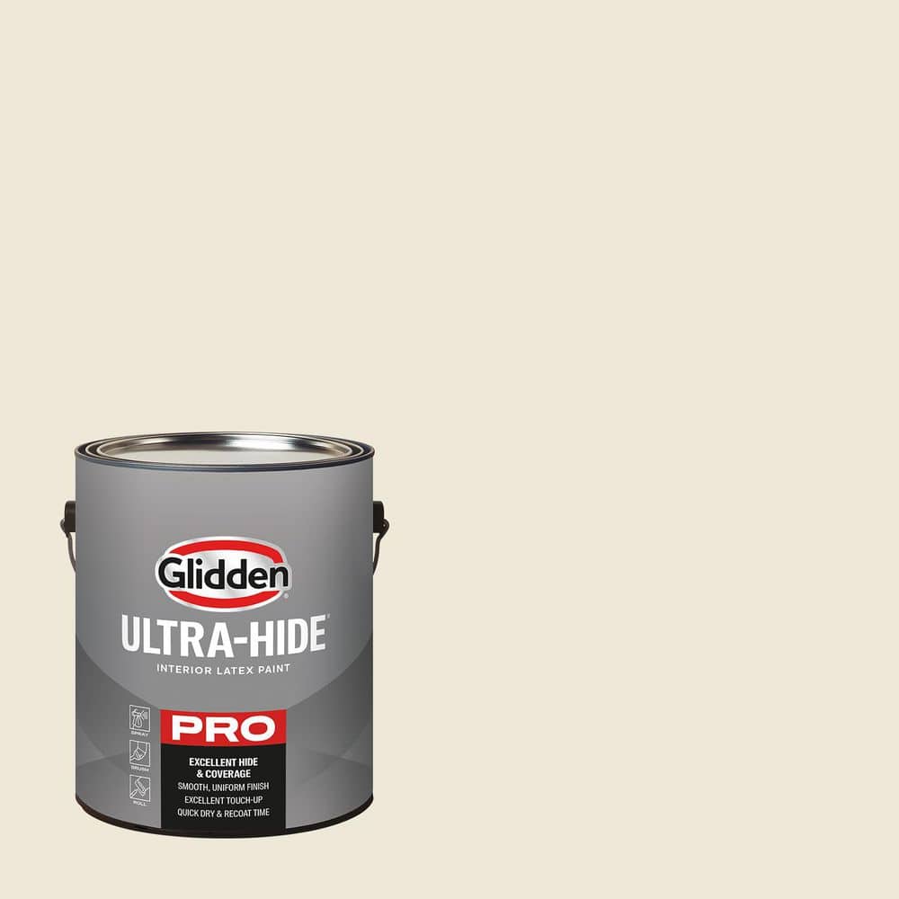 Glidden Ultra-Hide 1 gal. PPG14-23 Edelweiss Ultra Flat Interior Paint