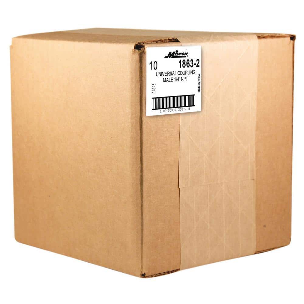 Milton 1/4 in. MNPT Twist Lock Universal Coupler (Box of 10) (2)