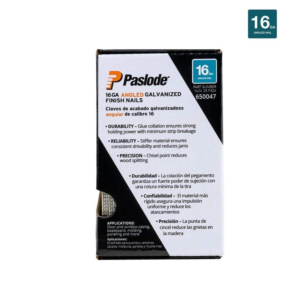 Paslode 2 in. x 16-Gauge 20° Galvanized Angled Nails (2000-Per Box) (4)