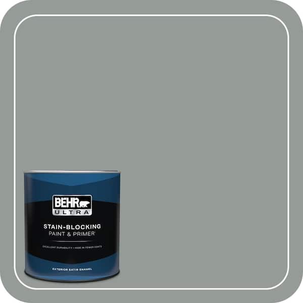 BEHR PREMIUM PLUS #BXC-66 Dusk Blue Enamel Interior Stain-Blocking Paint and Primer (3)