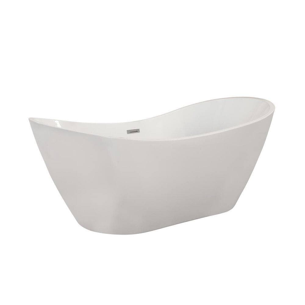 Altair Alana 70 in. Acrylic Flatbottom Non-Whirlpool Soaking Bathtub (3)