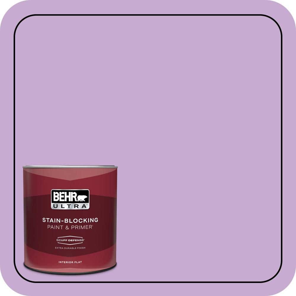 BEHR ULTRA 1 qt. #660B-4 Pale Orchid Extra Durable Flat Interior Paint & Primer