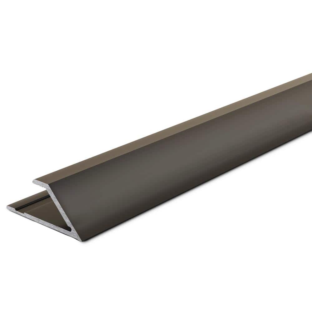 TrimMaster Mineral Bronze 8 mm x 84 in. Aluminum Reducer Floor Transition Strip (2)