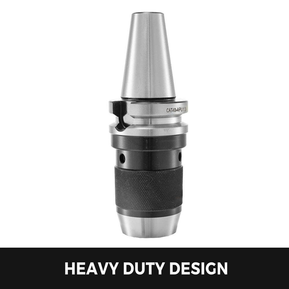 SKYSHALO Integrated CAT40 Collet Chuck Keyless 1-Speed Drill Press with 1/2 in. Chuck for CNC Engraving Machine Milling Lathe (2)